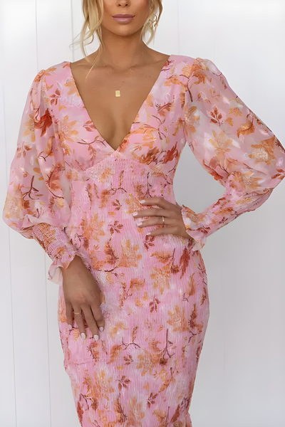 Posy™ Bloom Elegance Midi Dress