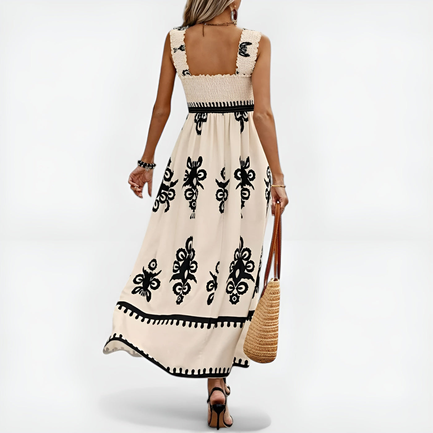 Blythe™ Boho Charm Smocked Maxi Dress