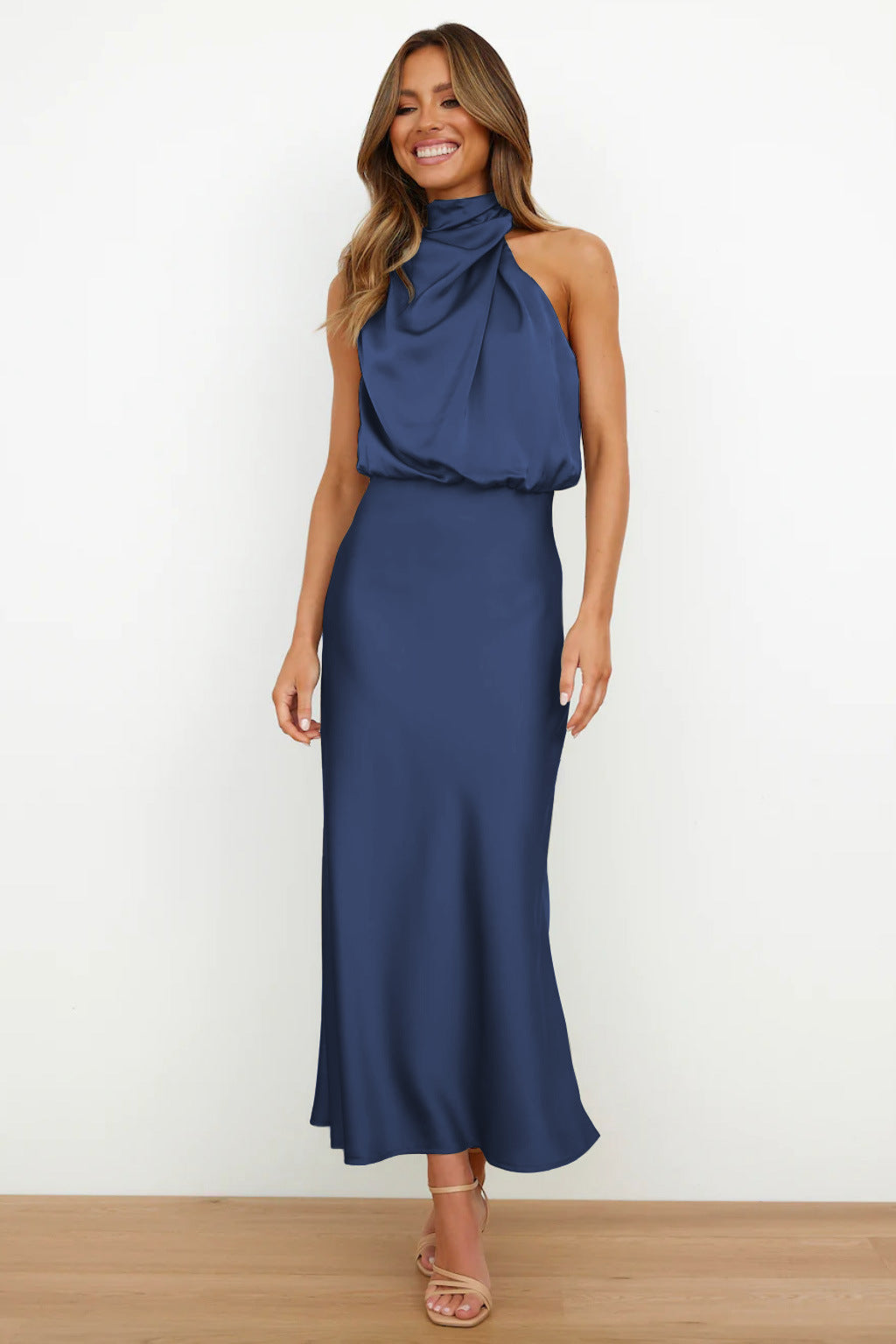 Helena™ Elegant Halter Dress