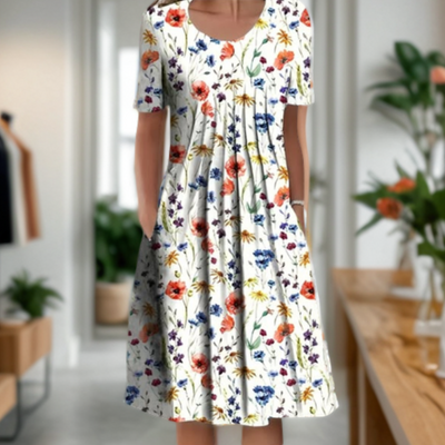Alina™ Spring Summer Floral Dress