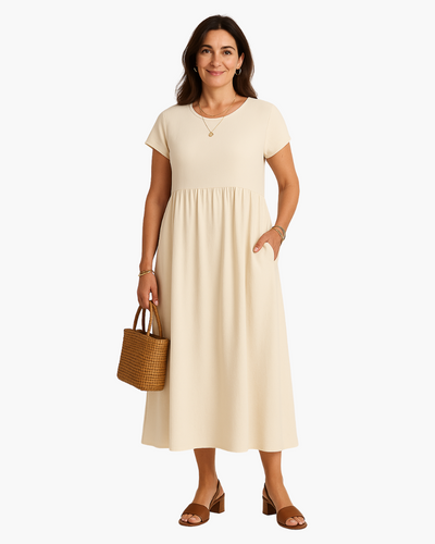 Novari™ Soft Drape Midi Dress