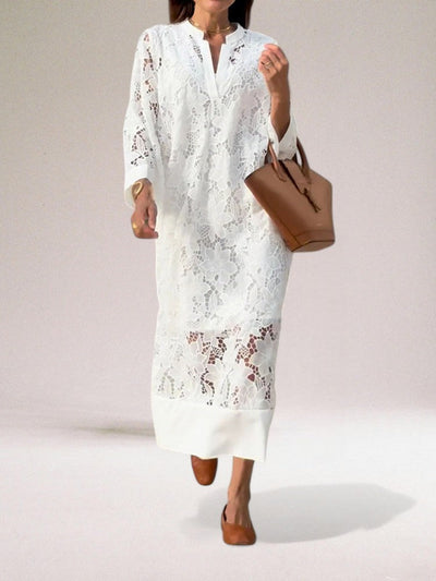 Rosalind™ Elegant Lace White Dress