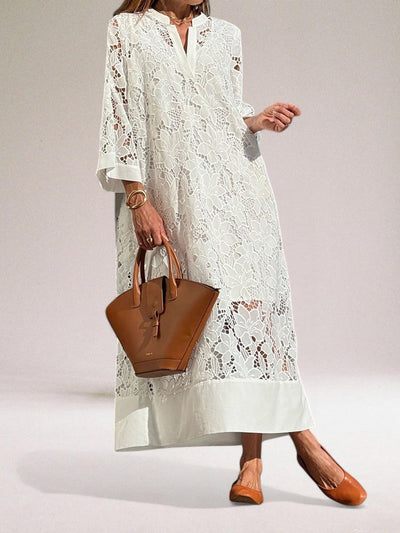 Rosalind™ Elegant Lace White Dress