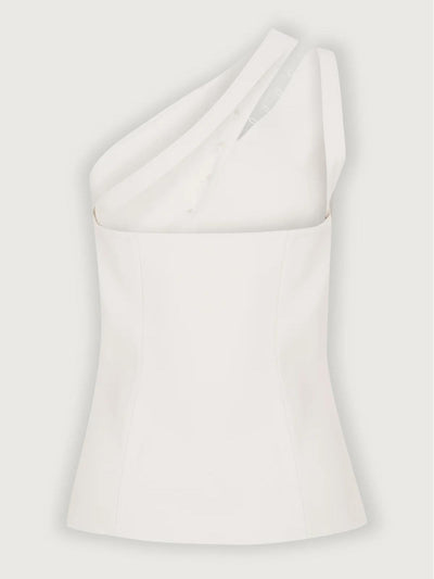 Dione™ One-Shoulder Button Detail Top