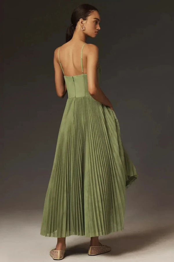 Petra™ Summer Solid Pleated Dress
