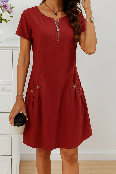 Sia™ Comfort Zip Dress