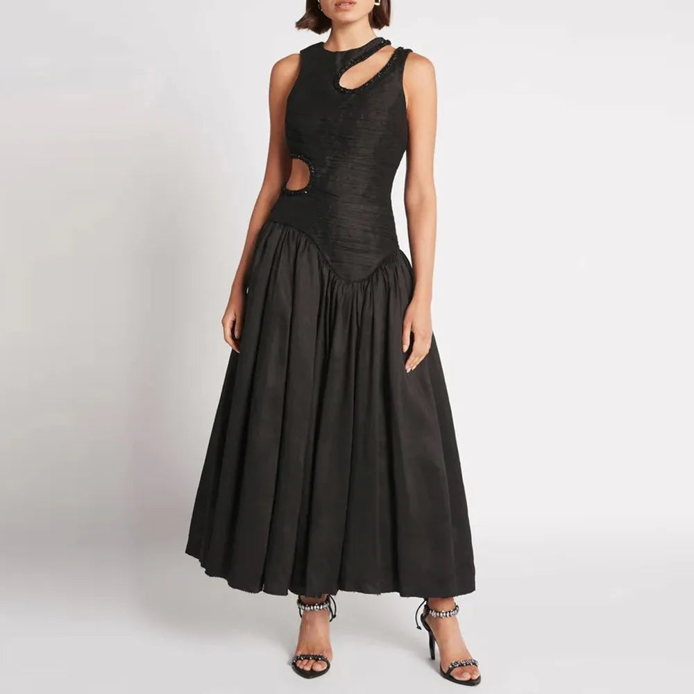 Dahliana™ Waist Slim Pleated Dress