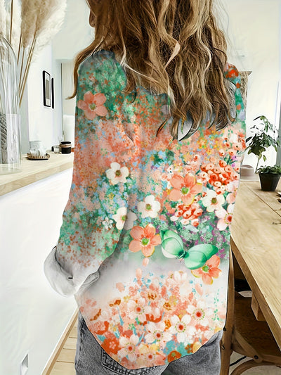 Callista™ Floral Watercolor Blouse